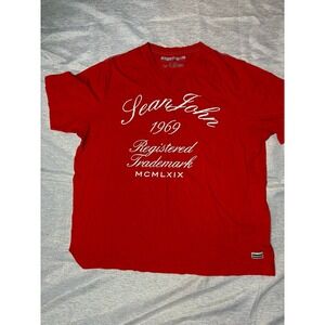 Vintage Sean John Shirt 1969 Mens Medium V Neck Cotton Black Y2K Tee